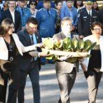 Concejales en el acto en homenaje a los héroes de Malvinas